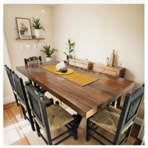 Mesa De Parota Comedor Artesanal Mexicano Excelente Calidad!