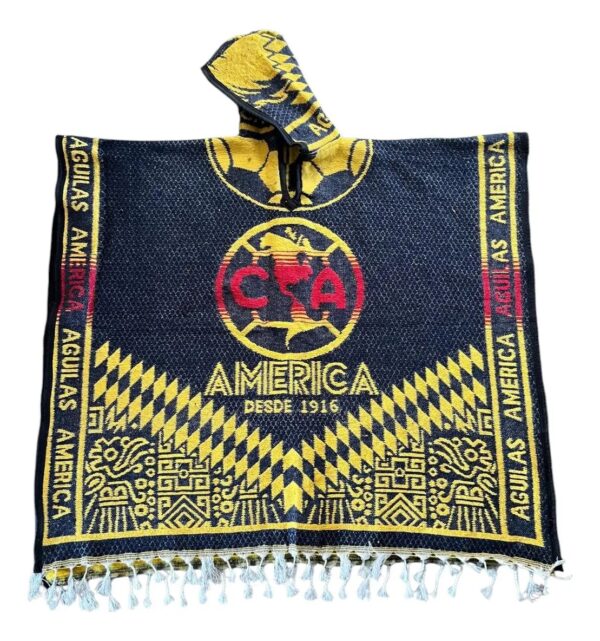 D_NQ_NP_2X_601995-MLM81973282390 Jorongo Gaban Afelpado Unitalla Gorro Club América Liga Mx