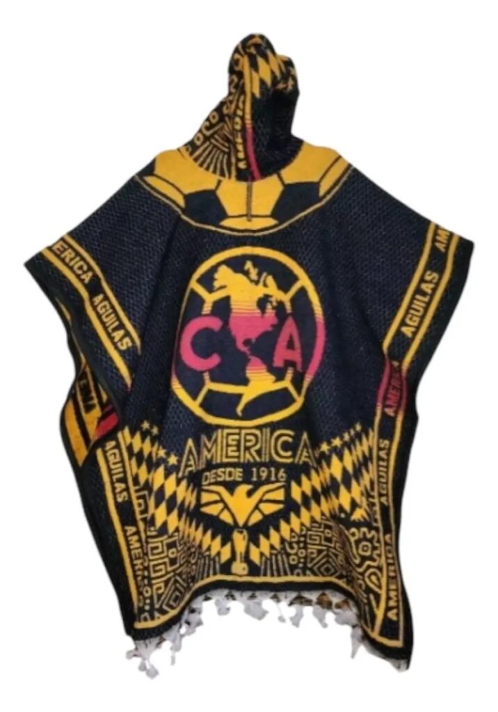 Jorongo Gaban Afelpado Unitalla Gorro Club América Liga Mx