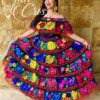 Vestido Artesanal Tipico Chiapaneca Bordado A Mano Mexicano
