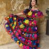 Vestido Artesanal Tipico Chiapaneca Bordado A Mano Mexicano