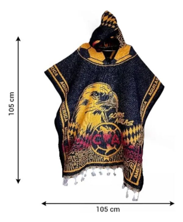 D_NQ_NP_2X_839449-MLM82173322921 Jorongo Gaban Afelpado Unitalla Gorro Club América Liga Mx