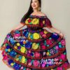 Vestido Artesanal Tipico Chiapaneca Bordado A Mano Mexicano