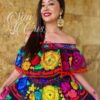 Vestido Artesanal Tipico Chiapaneca Bordado A Mano Mexicano