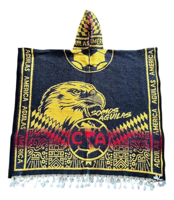 D_NQ_NP_2X_954927-MLM82254947215 Jorongo Gaban Afelpado Unitalla Gorro Club América Liga Mx