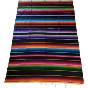 Sarape Saltillo Matrimonial 2.10m X 160m Artesanía Mexicana