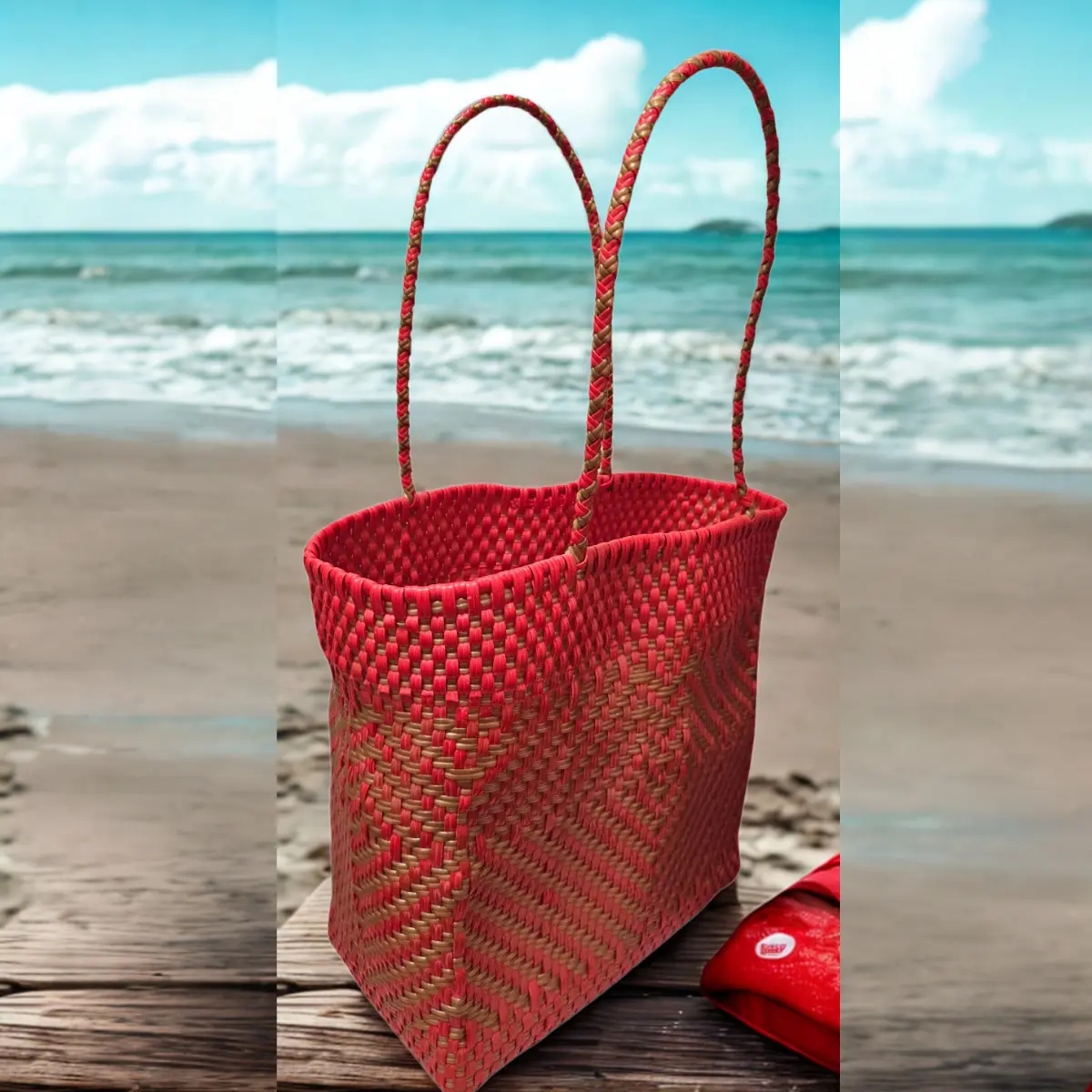 Bolsa De Dama Artesania Mexicana Bolso Para Playa Tote Bag - Imagen 6