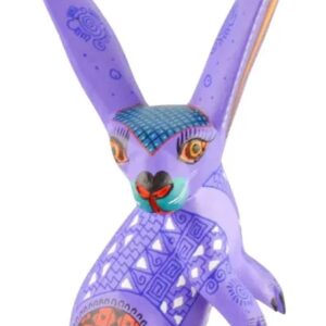 Liebre Alebrije Madera Copal Artesania Mexicana Oaxaca 17 Cm