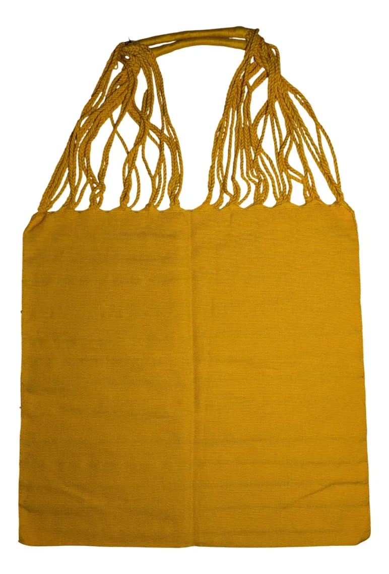 Bolso Artesanal Con Bolitas Chiapas Echo Ha Mano Verde - Imagen 5